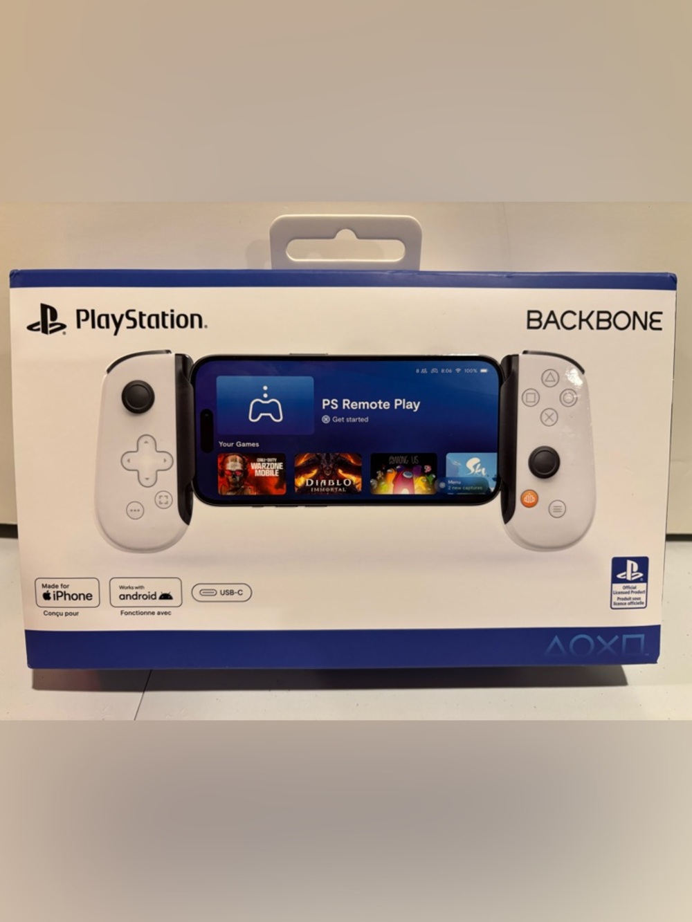 Backbone One PlayStation (USB-C) Edition Mobile Gaming Controller Gen 2 White